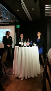 Team Washington: Mark Hefner of Crush Wine Bar MGM in Las Vegas, Will Costello of Madrid Oriental in Las Vegas and Lindsey Whipple of Charlie Palmer Group in New York, focus on Bordeaux-Variety Reds from Washington State.