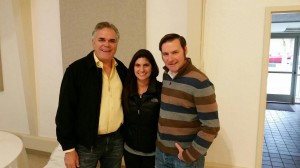 Sonoma Valley represented: Hamming it up with Winemaker Michael Muscardini of Muscardini Cellars and Winemaker Katie Madigan of St. Francis Winery.