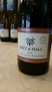 The Patz & Hall 2014 Sonoma Coast Pinot Noir, one of the brilliant wines featured at the upcoming SIFF 2015.