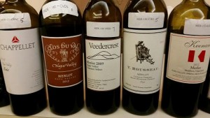 Four of the fabulous Merlots entered into the AFWC 2016 by top Napa Valley producers.