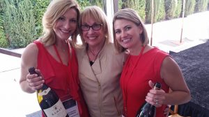 My fun photo of Jean Arnold Sessions with Alexandra O'Gorman of Ramey Wines and Summer Kostik Jeffus of Deutsch Family Wine & Spirits at the Sonoma County Barrel Auction in April.